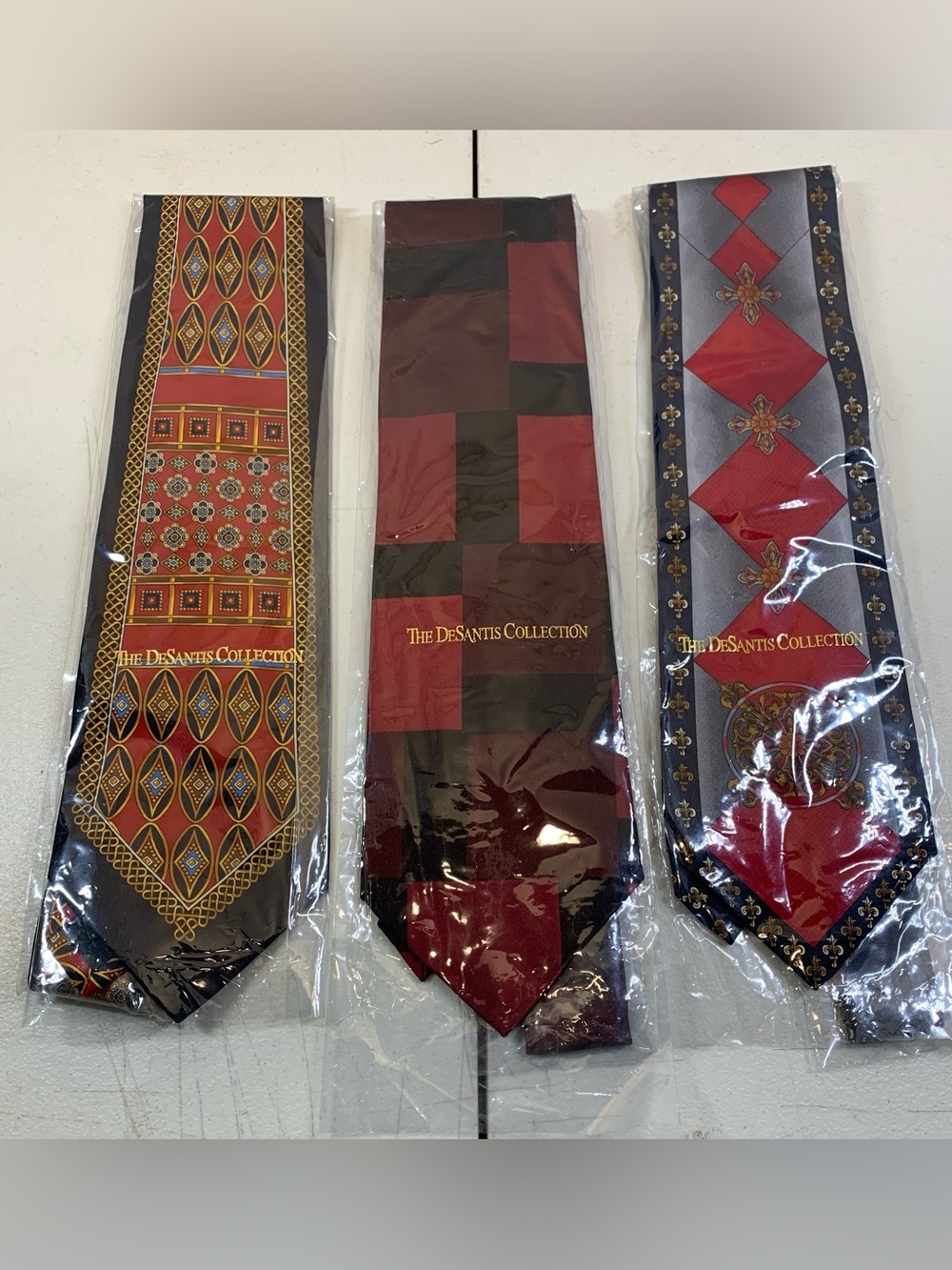 Trio of Men DeSantis Collection Ties. 3594
